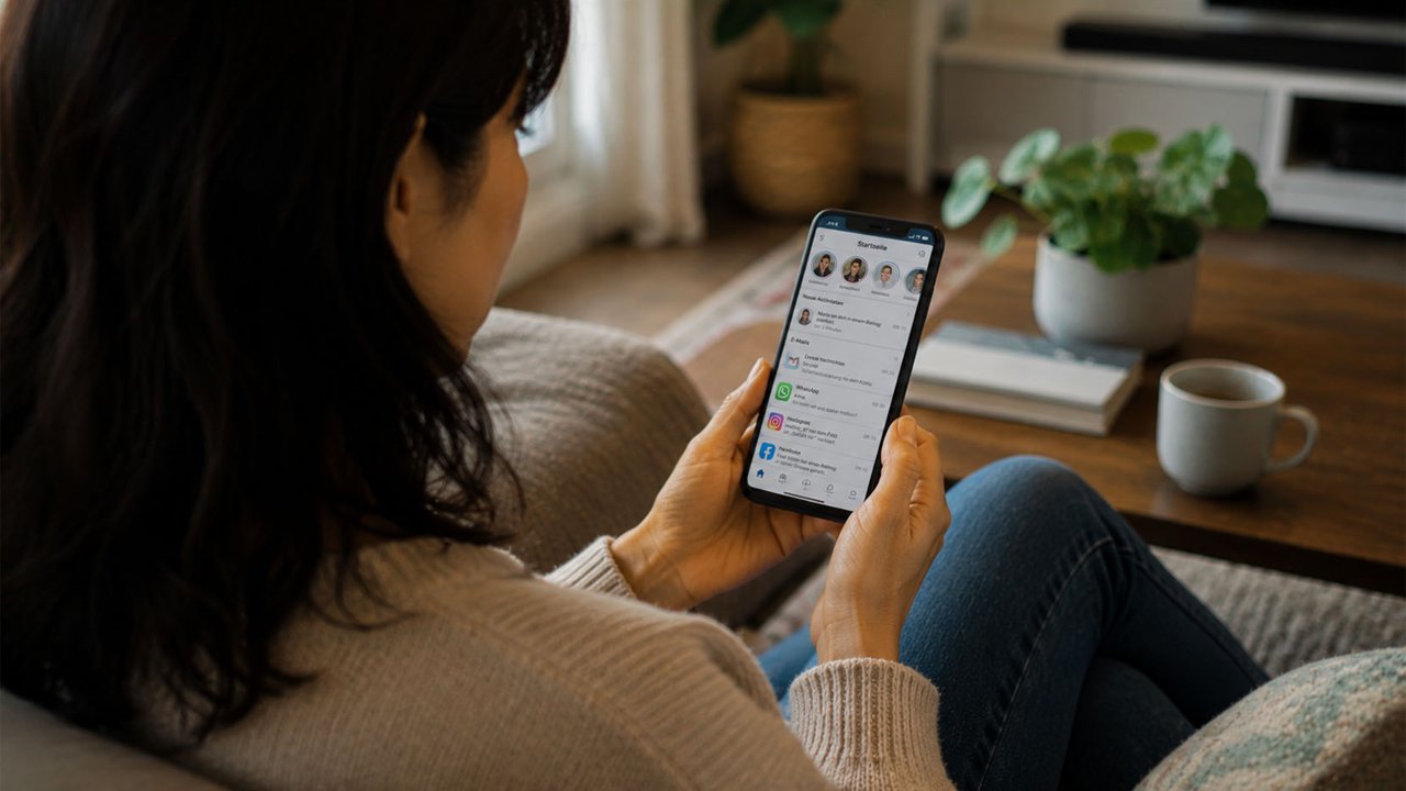 Warum schaust du ständig nur kurz aufs Handy?